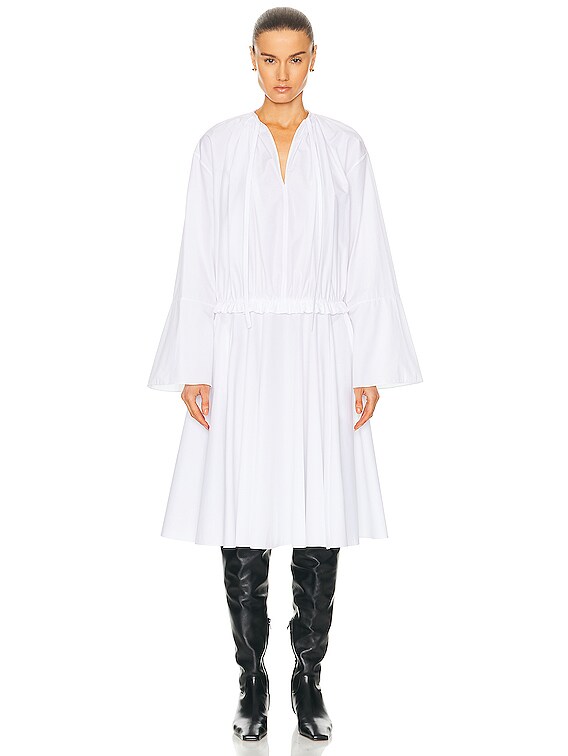 Loewe Tunic Dress in Optic White | FWRD