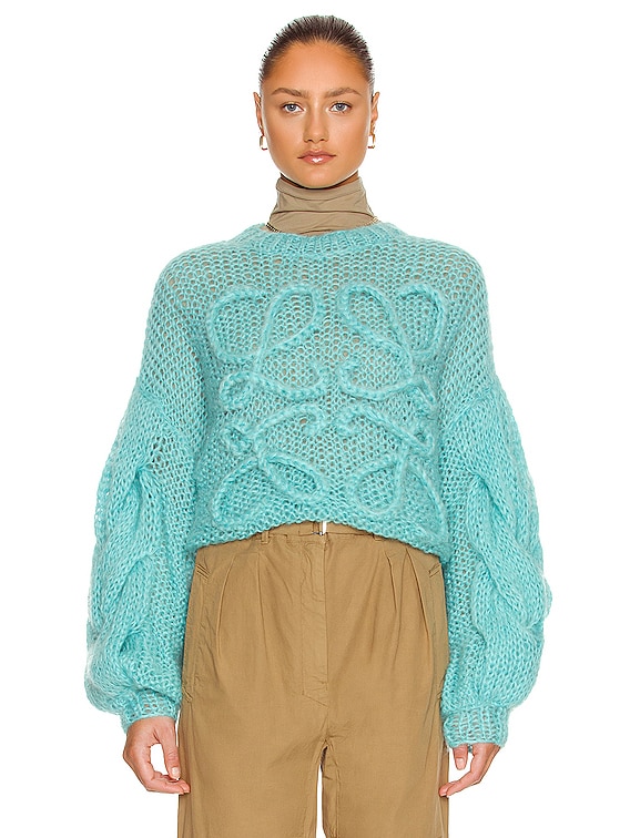 Loewe Mohair Sweater in Turquoise | FWRD