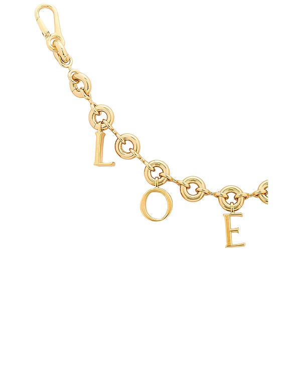 Loewe Donut Chain Charm in Gold | FWRD