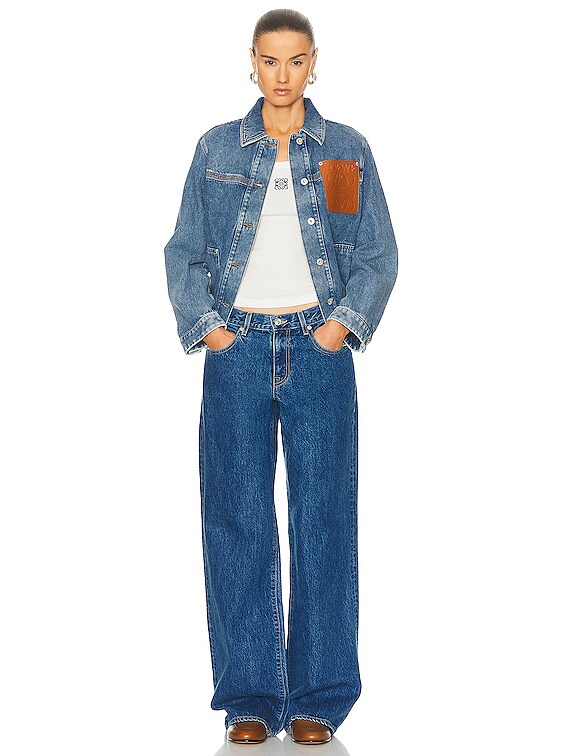 Loewe Workwear Jacket in Jeans Blue | FWRD