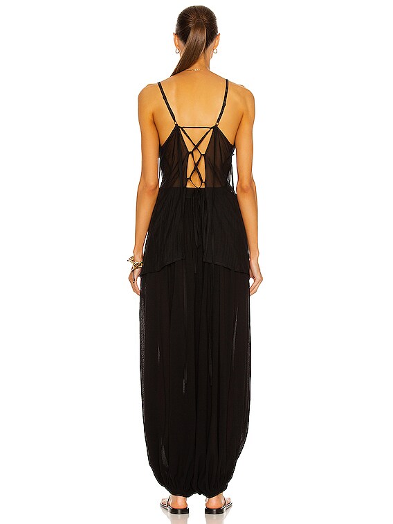 ロエベ LOEWE Paula's Ibiza Macrame Top マクラメレース コットンオーガンジー ブラウス チュニック シースルー 32 白 ホワイト ロエベ LOEWE Paula's Ibiza Macrame Top マクラメレース