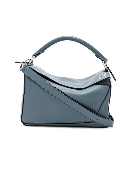 Loewe Puzzle Small Bag in Stone Blue | FWRD