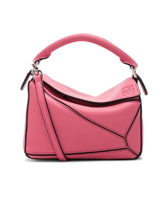 Loewe Puzzle Mini Bag Pink Leather Crossbody New