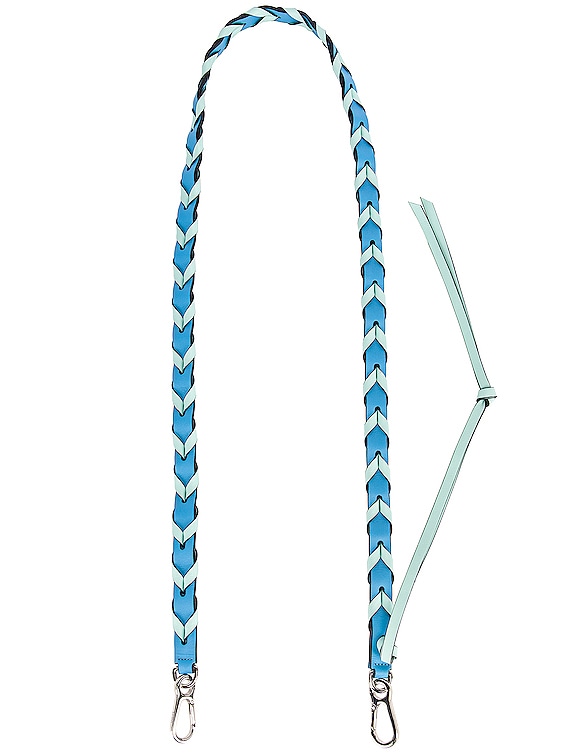 Loewe Braided Thin Strap in Sky Blue & Mint | FWRD