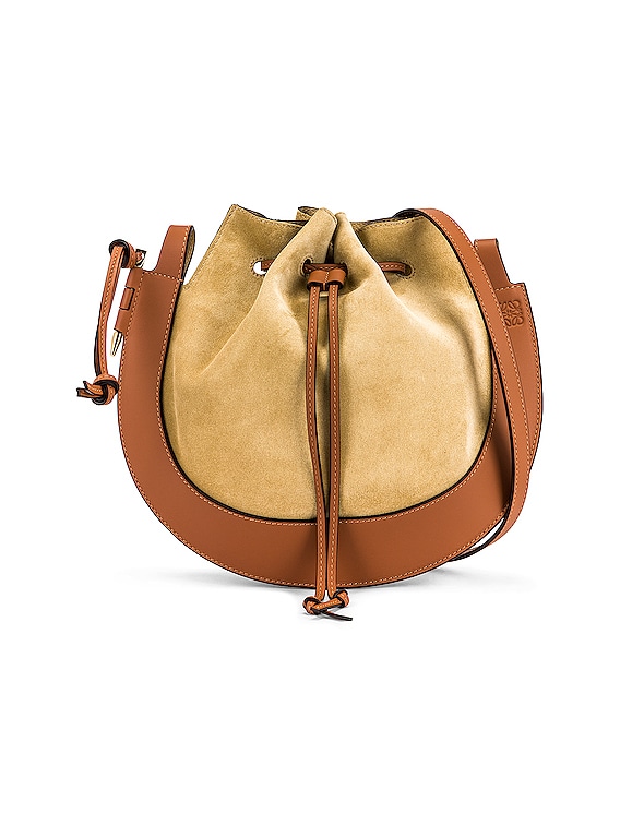 Loewe Horseshoe Bag in Gold & Tan