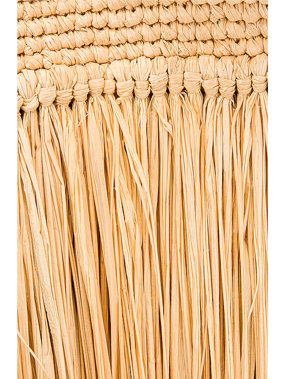 Loewe Beige/Orange Paula's Ibiza Raffia and Leather Crossbody Bag