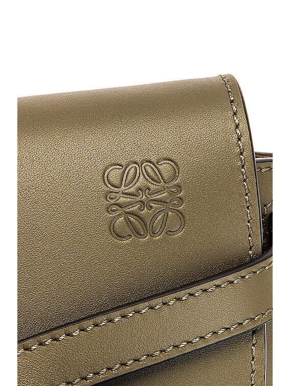 Loewe Gate Dual Mini Bag in Autumn Green | FWRD