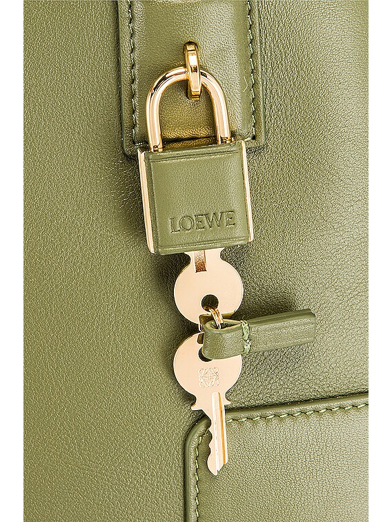 Loewe Amazona 19 Square Bag in Avocado Green | FWRD