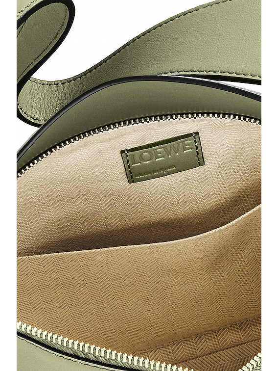 LOEWE Green Puzzle Hobo Leather Shoulder Bag