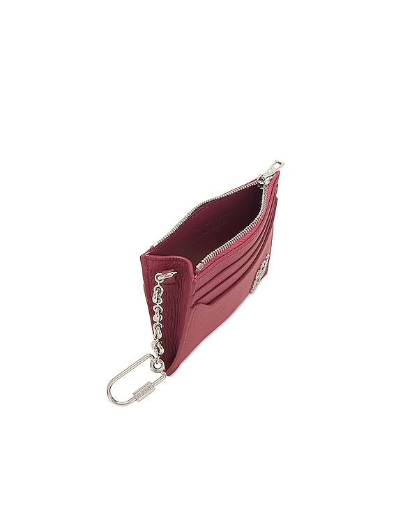Loewe Anagram Square Key Cardholder in Plumrose | FWRD
