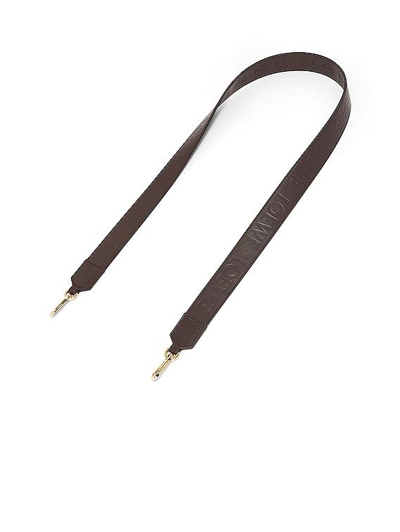 Loewe Anagram Solid Strap in Dark Chocolate | FWRD