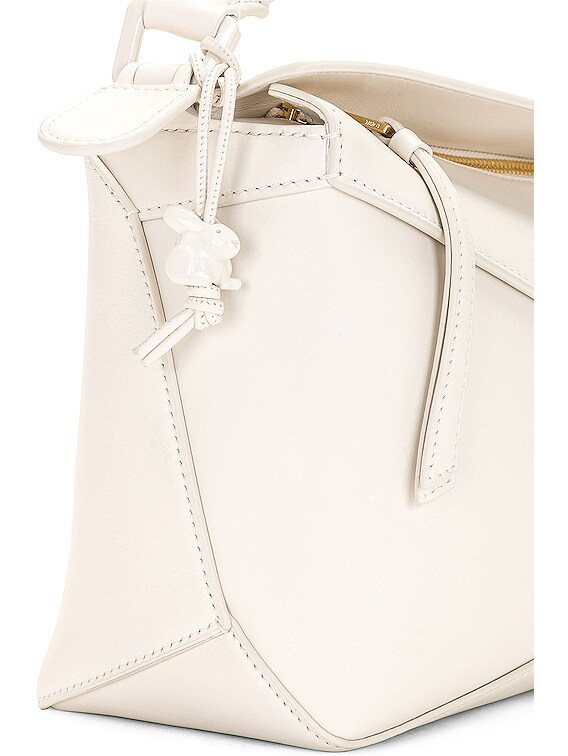 Loewe Puzzle Edge Monochrome Small Bag in White | FWRD