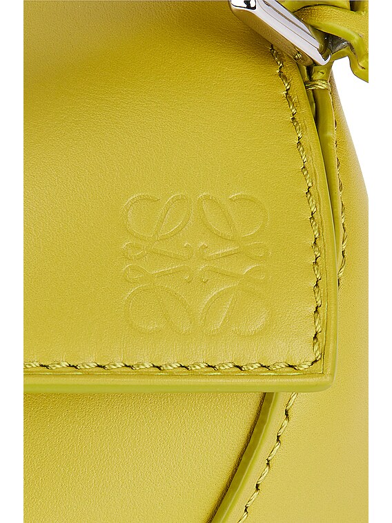 Loewe Puzzle Edge Mini Bag in Lime Yellow | FWRD