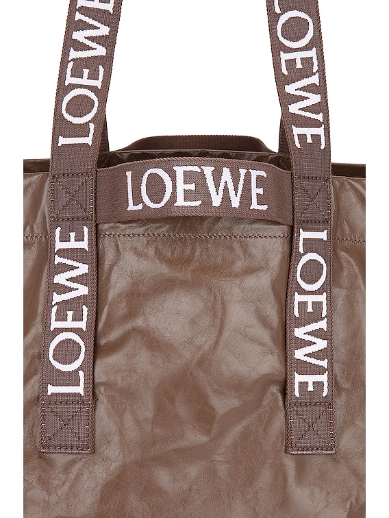 Loewe Fold Shopper Bag in Winter Brown | FWRD