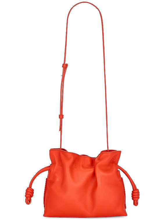 Loewe Flamenco Clutch Mini Bag in Sunrise Orange | FWRD
