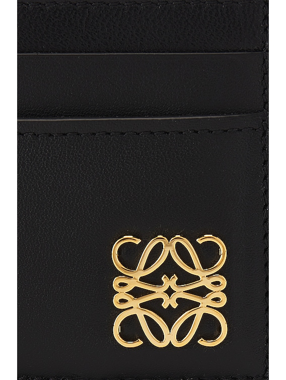 Loewe Anagram Puffer Plain Cardholder in Black | FWRD