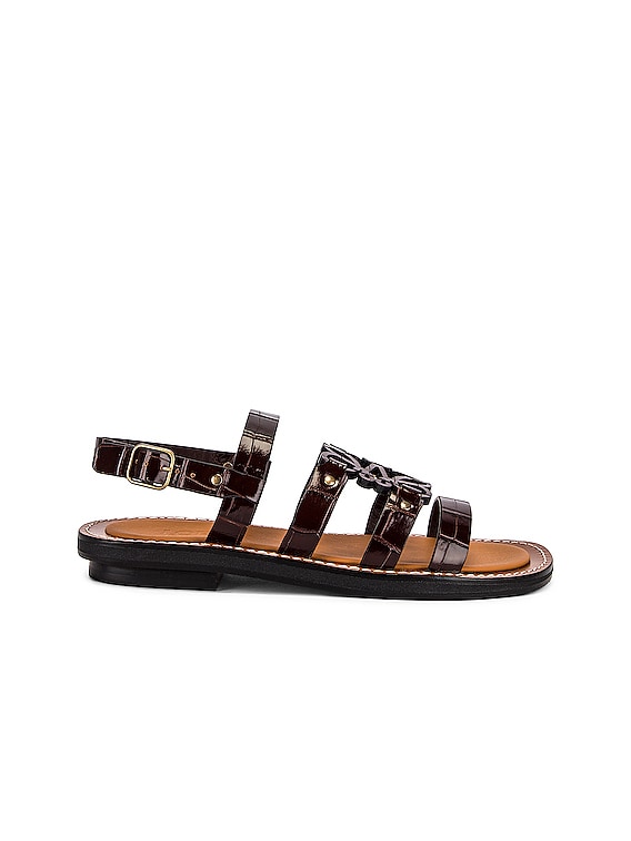 Loewe discount anagram sandals