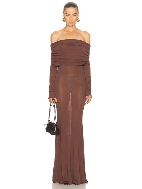 highly strung knit halter dress Savvy Halter Knit Maxi Dress main image 1