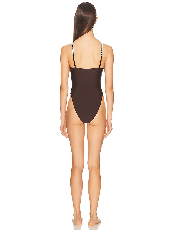 LPA Camelia One Piece in Dark Brown | FWRD