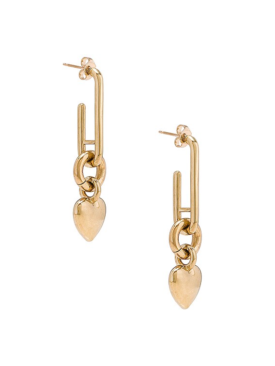 LAURA LOMBARDI Ilaria Charm Earrings in Gold | FWRD