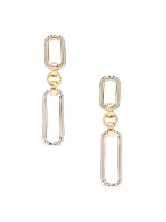 Two Tone Stanza Earrings