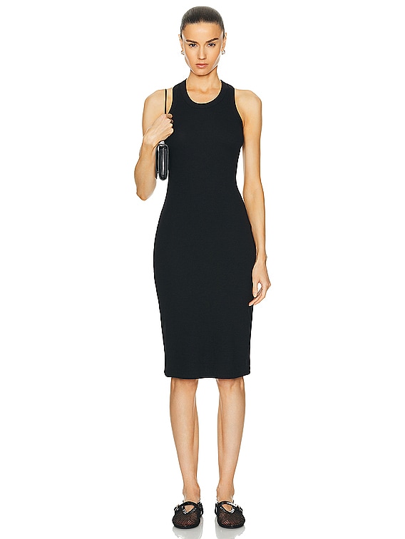 LESET Kelly Racerback Midi Dress in Black | FWRD