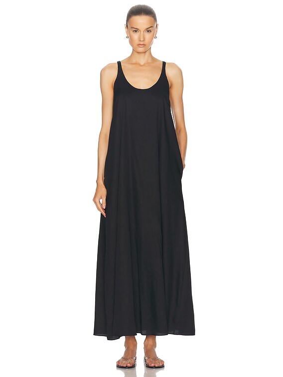LESET Yoko Maxi Tank Dress in Black | FWRD