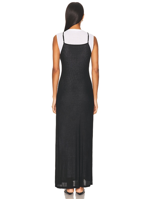 Rozzi V Neck Muscle Maxi Dress