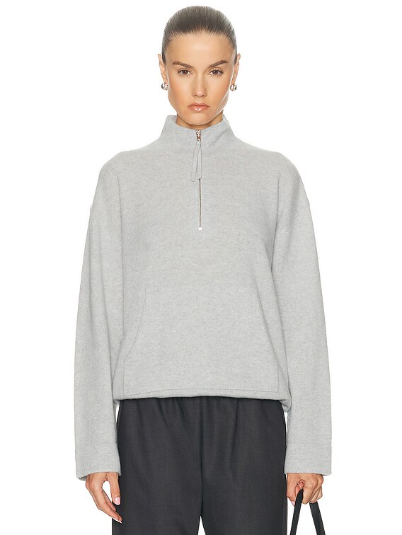 LESET Jesse Anorak Sweatshirt in Dovetail Grey | FWRD