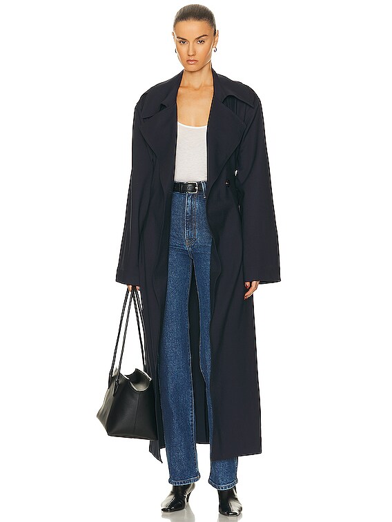 新品　deres weightlessness silk trench coat Silk Outer Shell Coats, Jackets & Vests Trench Coats for