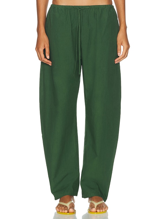 LESET Kyoto Drawstring Pant in Juniper | FWRD