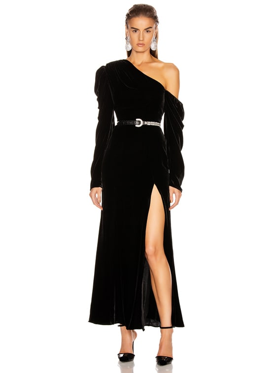 black velvet dresses with sleeves