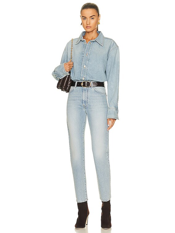 デニム・ジーパン LouLou De Saison 'Wular' jeans LouLou De Saison Wular ハイライズ ストレートジーンズ