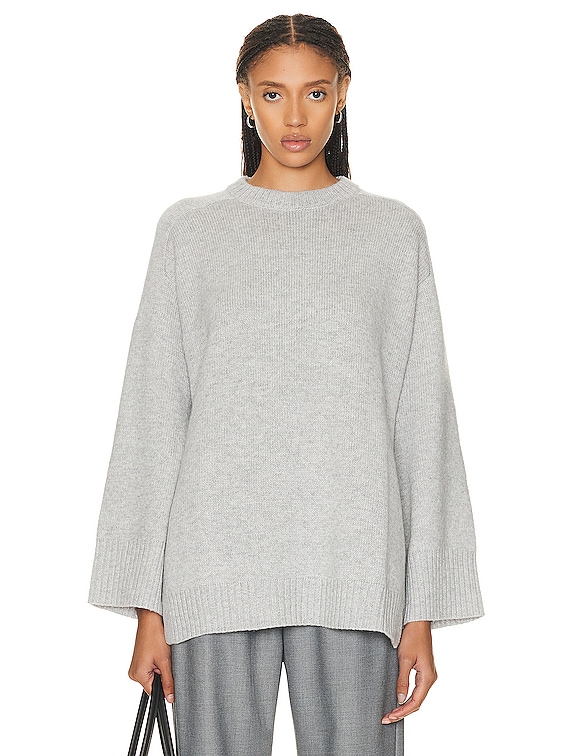 Loulou Studio Safi Sweater in Grey Melange