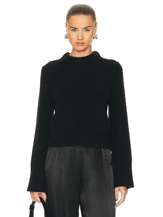 Loulou Studio Otavi Sweater in Black | FWRD