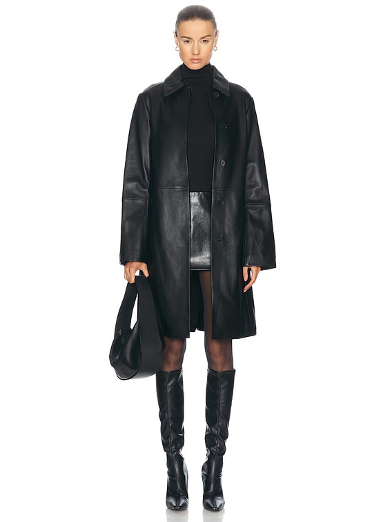 Loulou de Saison Gilo Coat in Black | FWRD