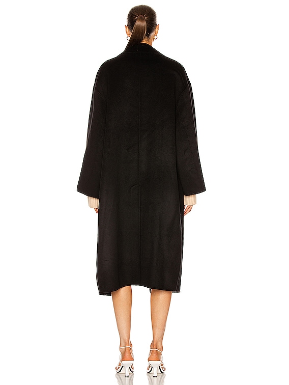 Loulou de Saison Borneo Coat in Black | FWRD