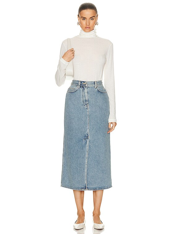 スカート LouLou De Saison 'Rona' skirt Black Rona Denim Maxi Skirt by Loulou de Saison on Sale