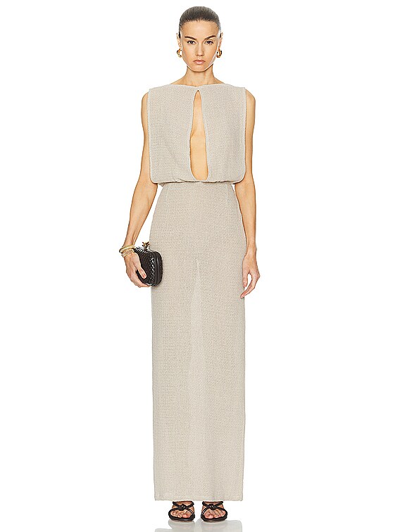 sand beige dress Stacy Maxi Dress (Sand) Small main image 0