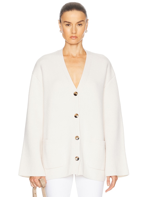 Lisa Yang Kellie Cardigan in Cream | FWRD