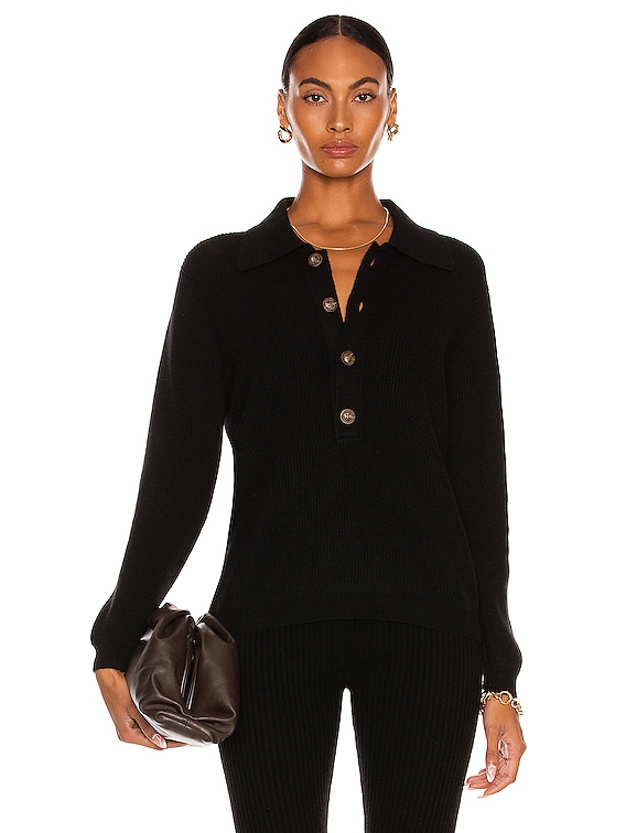 Lisa Yang Cashmere Ashley Sweater in Black | FWRD