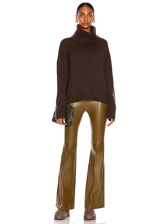 Lisa Yang Cashmere Lucca Sweater in Chocolate | FWRD