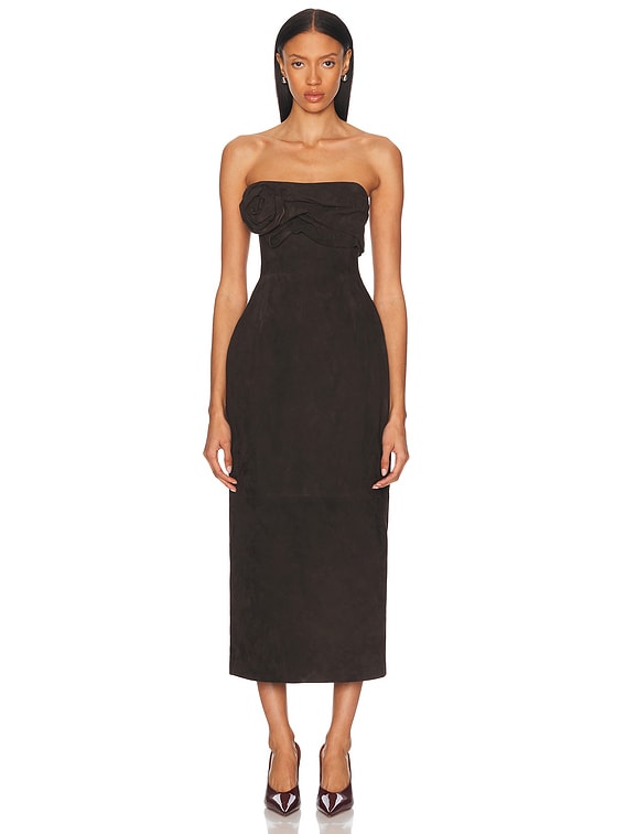 Strapless Ruched Dress