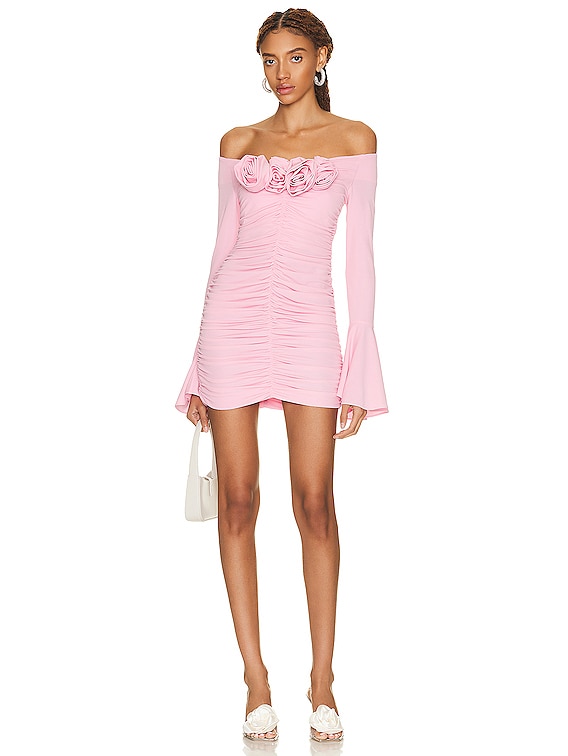 Magda Butrym Strapless Mini Dress in Pink