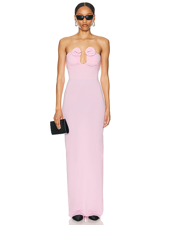 Magda Butrym Strapless Maxi Dress in Pink | FWRD