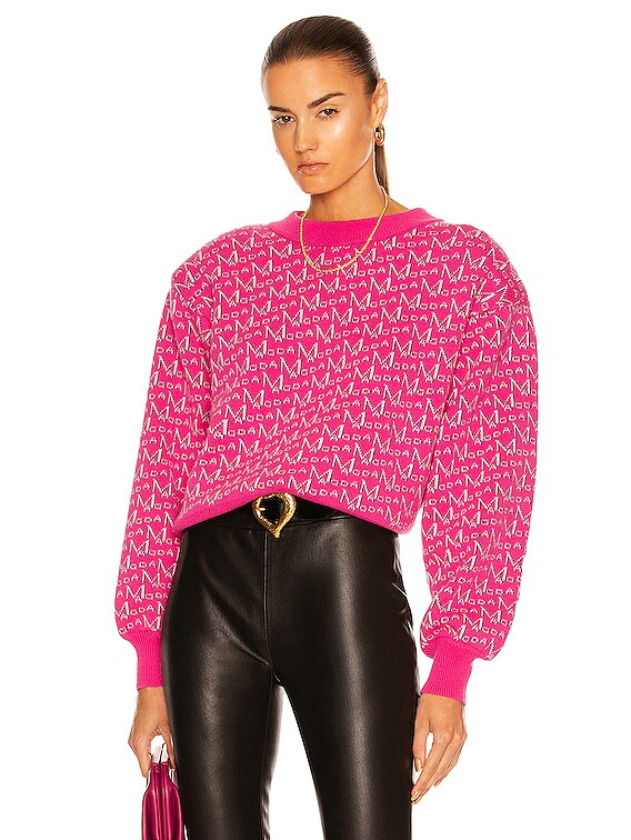 Pink clearance logo sweater