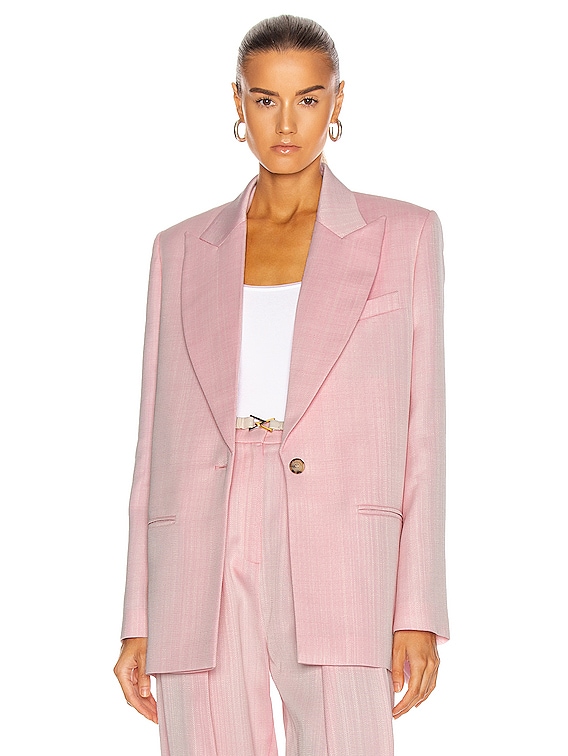 Magda Butrym Pink wool blazer and tailored trousers suit set - size UK 12  ref.1196037 - Joli Closet