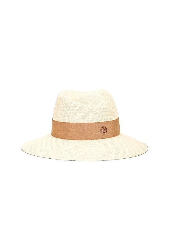 Maison Michel Virginie Hat in Beige | FWRD