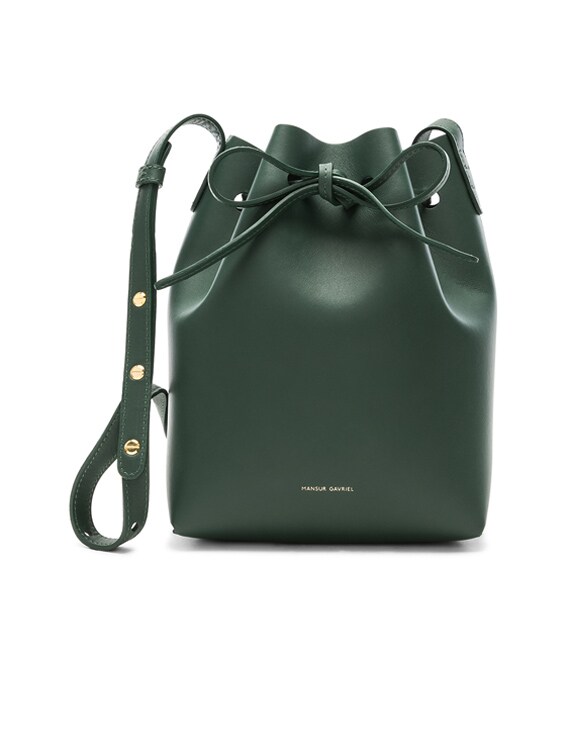 Mansur Gavriel Mini Mini Bucket Bag - Moss