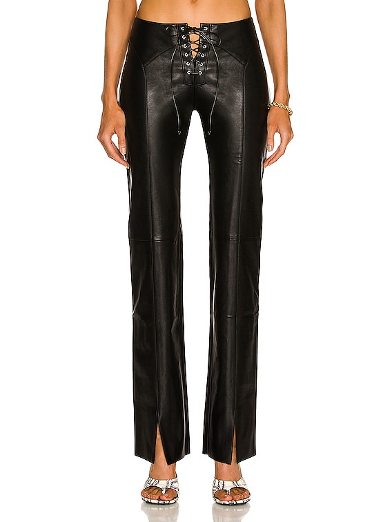 Rag and bone lace up store leather pants